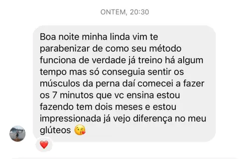 Depoimento de aluna 3 sobre o método BUMBUM BALL